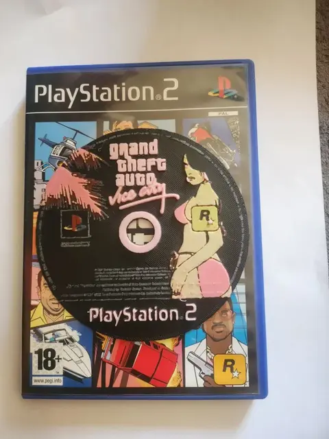 HueForge model: Grand Theft Auto Vice City - PS2 Disc - HueForge by keko