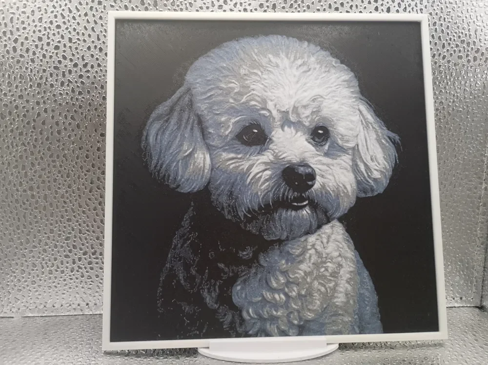 Bichon Frise hueforge by Borishotch Industries HueForge model: Bichon Frise hueforge by Borishotch Industries