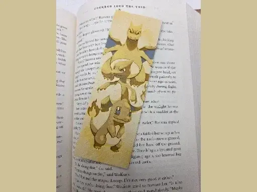 HueForge model: Charmander Evolutions Bookmark by MythicHue's