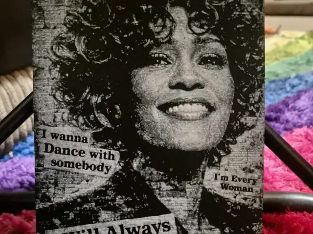 HueForge model: whitney houston newspaper by Buntsta