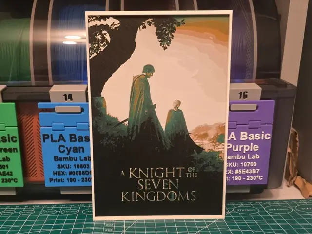 HueForge model: A Knight of the Seven Kingdoms Poster - Hueforge by Lumpy3D