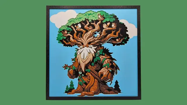 HueForge model: Treant by BusyKikiBee