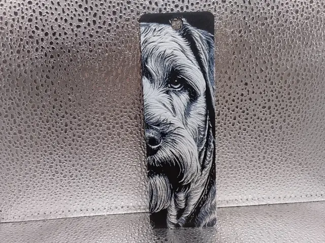 HueForge model: Soft Coated Wheaten Terrier Bookmark – Hueforge by Borishotch Industries