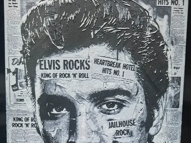 HueForge model: Elvis newspaper hueforge by Buntsta