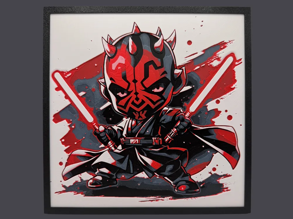 Darth Maul - Chibi Edition by Canadian Gamer HueForge model: Darth Maul - Chibi Edition by Canadian Gamer