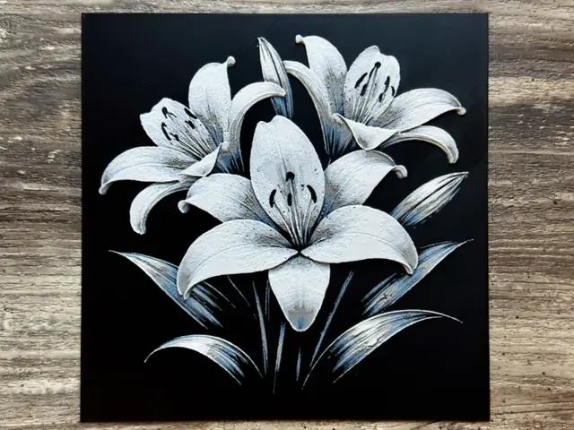 HueForge model: Lily Flower Series by novy