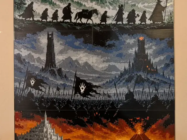 HueForge model: LOTR Poster by CommandersVault