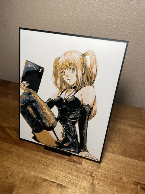 HueForge model: Misa - Death Note by Cloudy Nostalgia