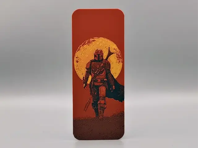 HueForge model: The Mandalorian Blood Moon Bookmark by Sarge