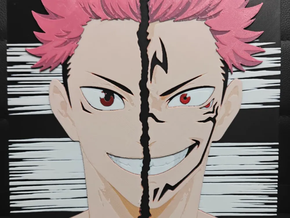 Yuji Itadori / Ryomen Sukuna Jujutsu Kaisen by TheHueforgeLady HueForge model: Yuji Itadori / Ryomen Sukuna Jujutsu Kaisen by TheHueforgeLady