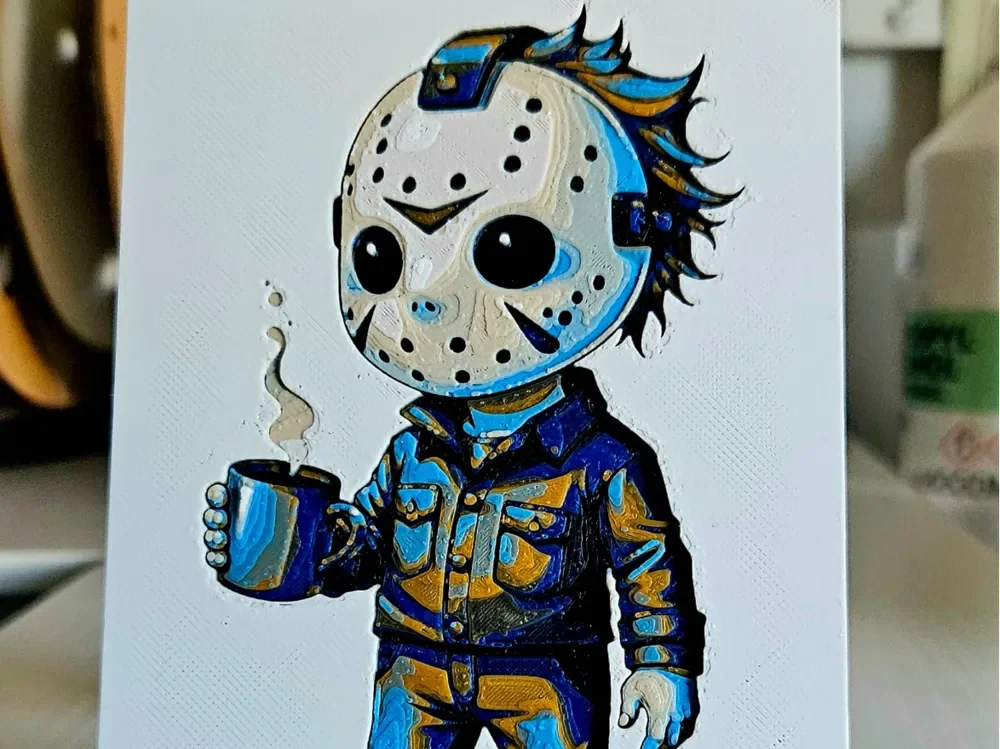 Halloween Jason Voorhees by Mano's 3d_Art HueForge model: Halloween Jason Voorhees by Mano's 3d_Art