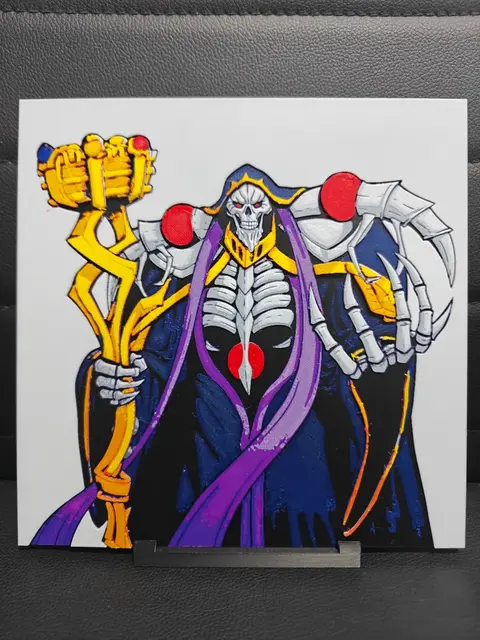 HueForge model: Ainz Ooal Gown Overlord by TheHueforgeLady