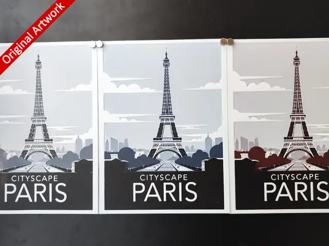 HueForge model: Paris travel poster - hueforge by Altf4-Formation