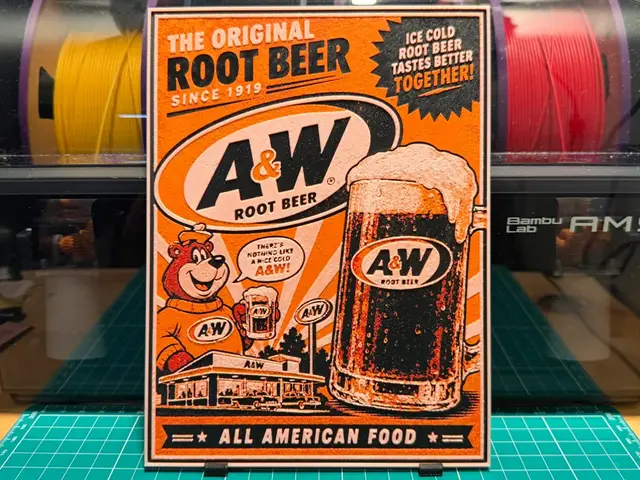 HueForge model: A&W Root Beer Poster HueForge by liv_3d