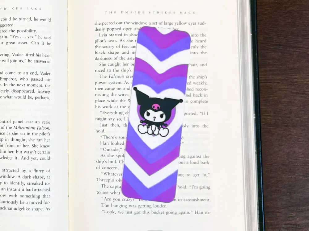 Kuromi Heart Bookmark by Artful Creator HueForge model: Kuromi Heart Bookmark by Artful Creator