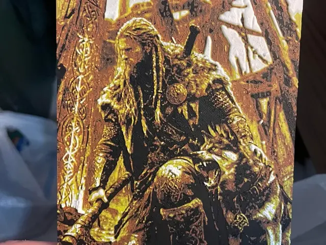 HueForge model: Viking Warrior and his Dog Hueforge by Advancedtechworldwide