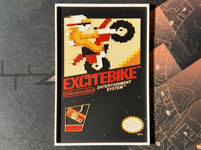 HueForge model: Excitebike - Hueforge by ZorPrime7