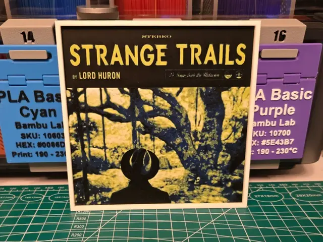 HueForge model: Lord Huron "Strange Trails" Album - Hueforge Art by Lumpy3D