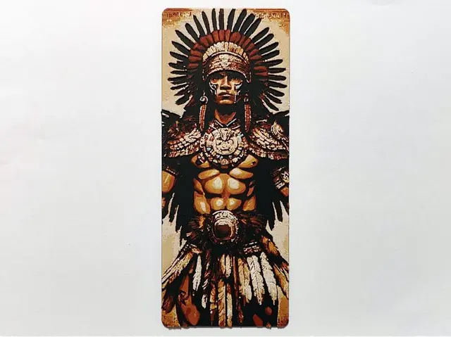 HueForge model: Aztec Eagle Warrior Bookmark - Hueforge by Sarge