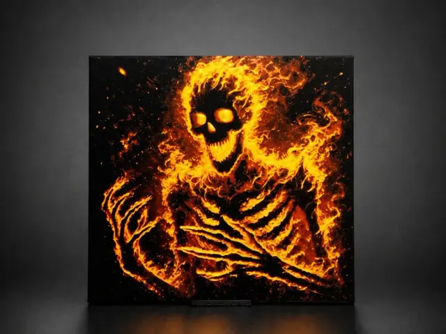 HueForge model: The Burning Revenant - Spirit of Wrath by Aleksandr