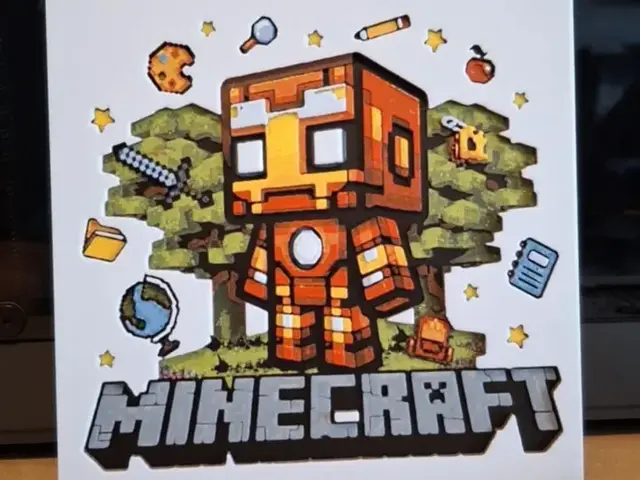 Ironman Minecraft huforge 15cm x 15cm