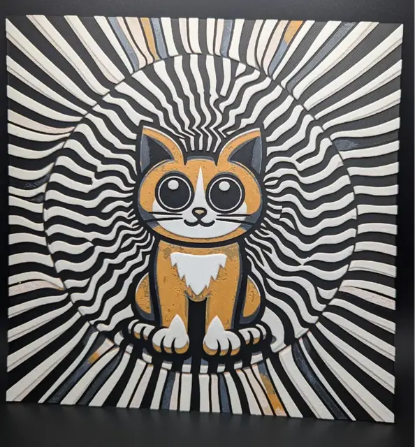 HueForge model: Cat Illusion Hueforge by the_bearded_jedi