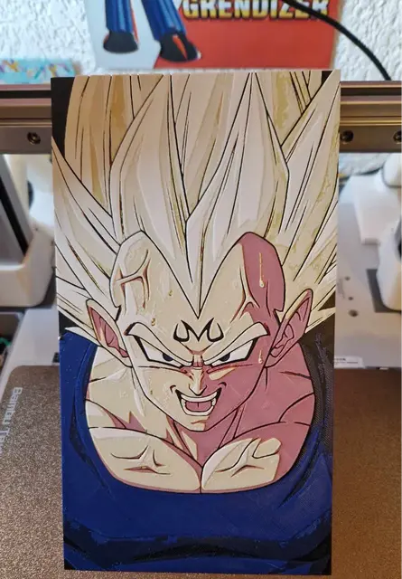 HueForge model: Dragon Ball Z - Majin Vegeta Hueforge by Dakiren