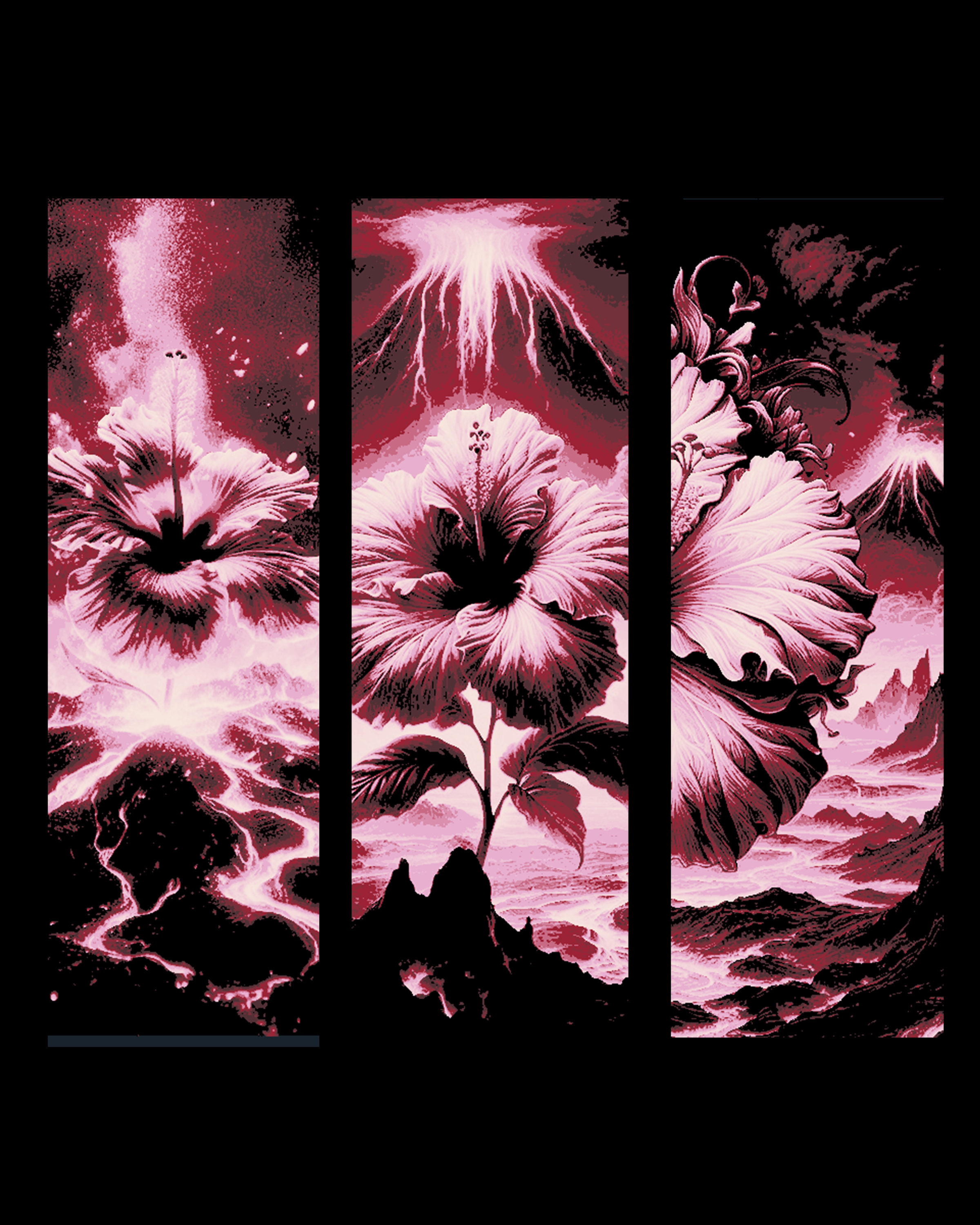 even in the most deadly of lands, a flower can bloom - Set of bookmarks by BooneCo3d HueForge model: even in the most deadly of lands, a flower can bloom - Set of bookmarks by BooneCo3d