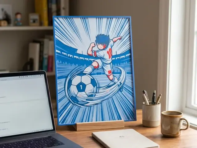 HueForge model: Captain Tsubasa - Soccer Player HueForge by keko