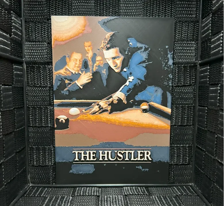 Hueforge Movie Poster -The Hustler - by JoDau HueForge model: Hueforge Movie Poster -The Hustler - by JoDau