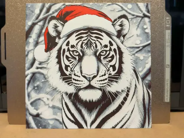 HueForge model: Santa tiger - Hueforge by 3dGlow