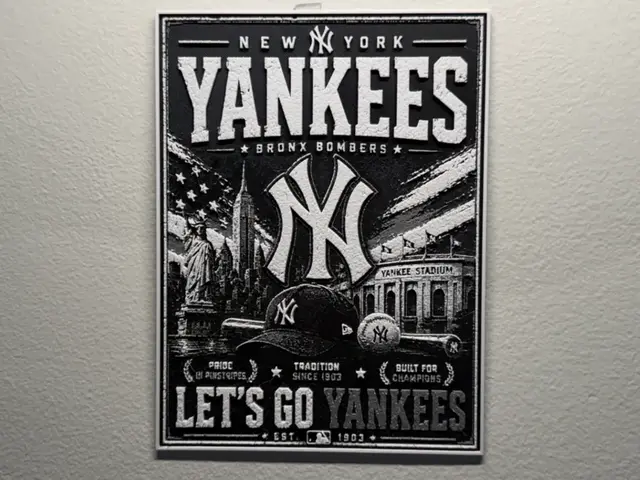 HueForge model: New York Yankees Poster Style HueForge by liv_3d