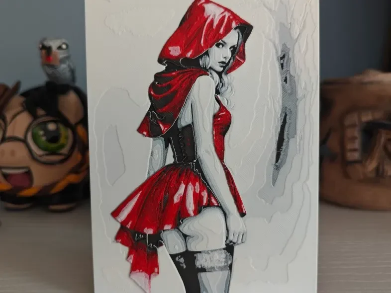 Red Riding Hood Hueforge by Litolunar HueForge model: Red Riding Hood Hueforge by Litolunar