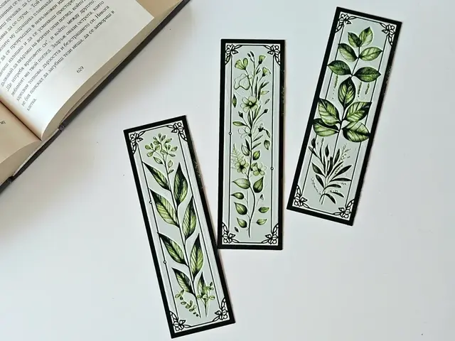HueForge model: "Floral Elegance" - Bookmarks Set by C3D