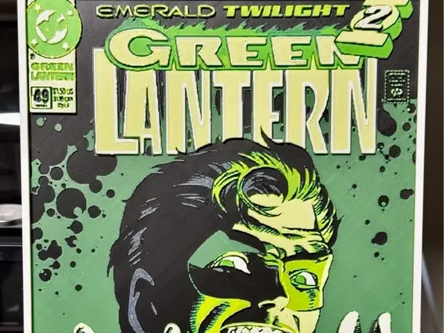 HueForge model: Green Lantern #49 (1994) Banks Cover Hueforge by Strata Prints