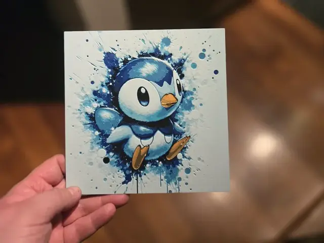 HueForge model: Graffiti Piplup Hueforge by 3Ree Printing