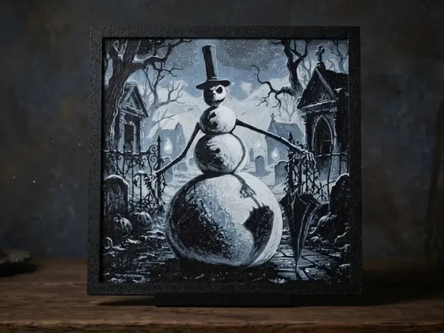 HueForge model: Jack Skellington Snowman - Filament Painting by LED