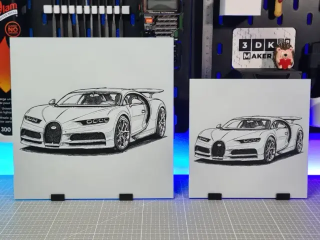HueForge model: Bugatti Chiron – Hueforge – 3 Colors by Montoya Maker