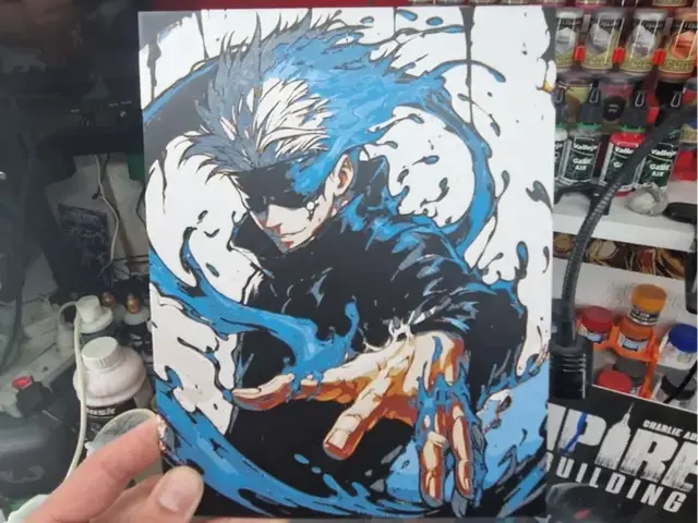 HueForge model: Jujutsu Kaisen Hueforge - Satoru Gojo by Dakiren