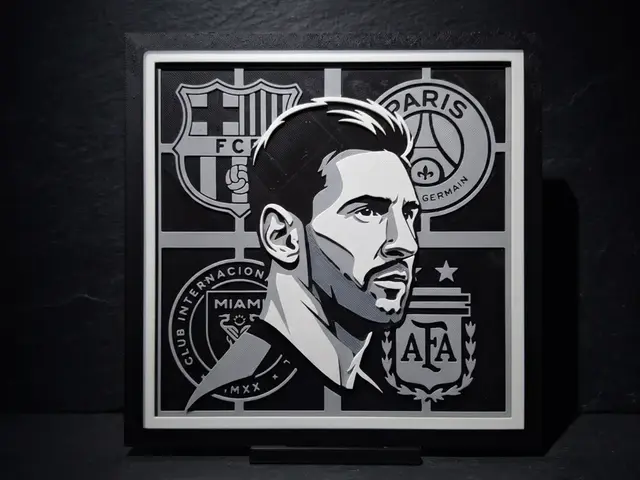 HueForge model: Messi Teams - Hueforge 3 Colour by LED