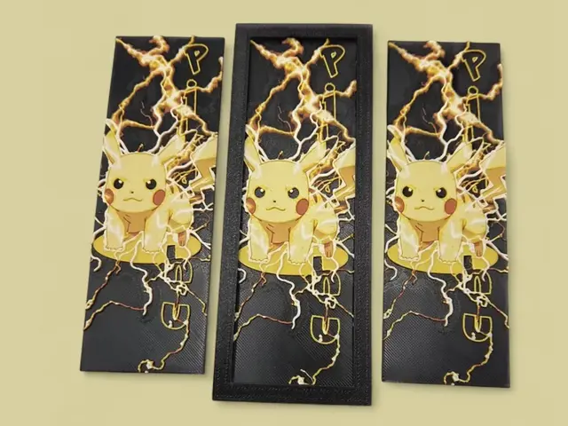 HueForge model: Pikachu Bookmark 50x150 by MythicHue's