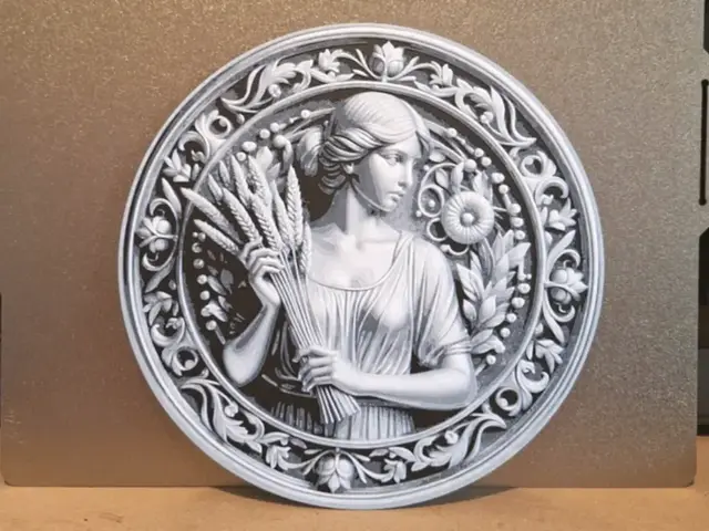 HueForge model: Virgo- Zodiac sign - Hueforge - 2 colours by 3dGlow