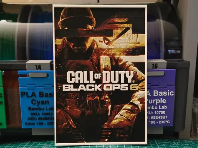 HueForge model: Call of Duty Black Ops 6 Poster - Hueforge Art by Lumpy3D