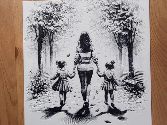 HueForge model: Mum And Girls Hueforge by Morganja