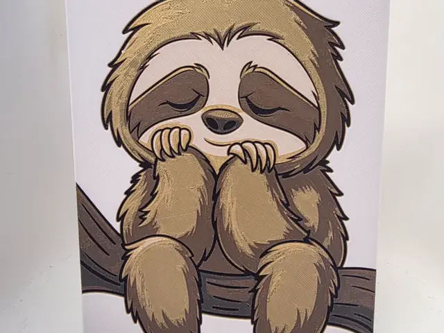 HueForge model: Sleepy Sloth Hueforge by Morganja