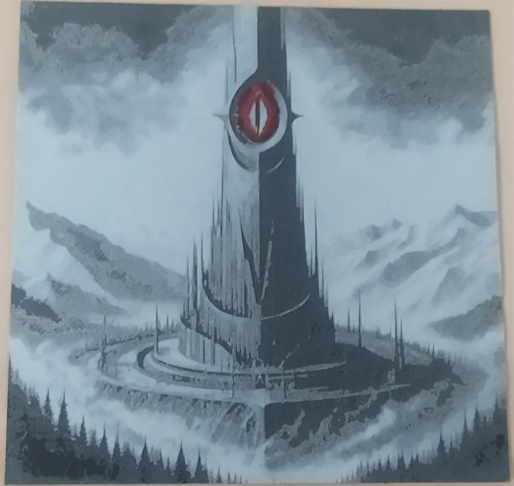hueforge Barad-Dur Sauron by 3Dprintsbar HueForge model: hueforge Barad-Dur Sauron by 3Dprintsbar