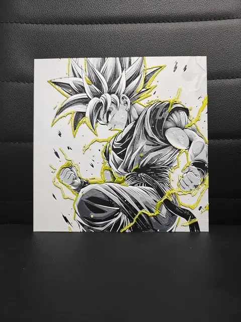 HueForge model: Goku by TheHueforgeLady