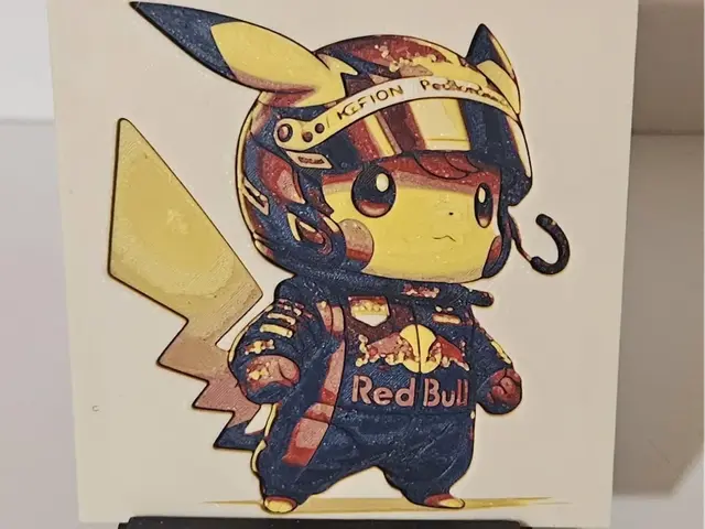 HueForge model: Pikachu Red Bull by Mano's 3d_Art