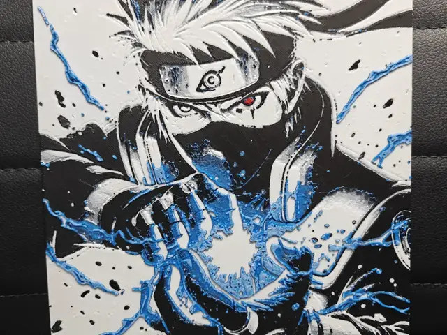 HueForge model: Kakashi by TheHueforgeLady