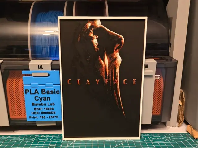 HueForge model: Clayface Movie Poster - Hueforge Art by Lumpy3D